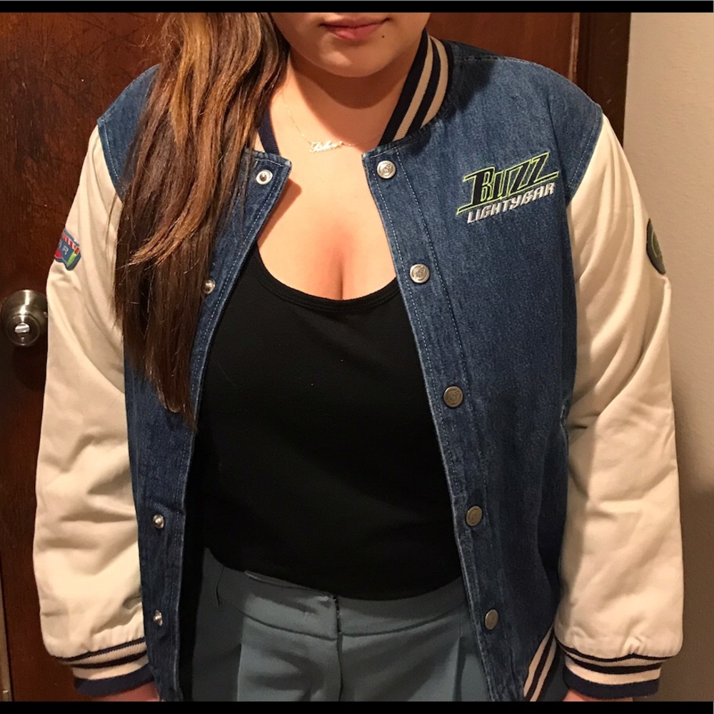 Buzz Lightyear Quilted Lined Jean Jacket Disney